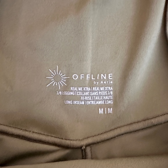 Olive Green Aerie High-Waisted Leggings - Picture 2 of 3